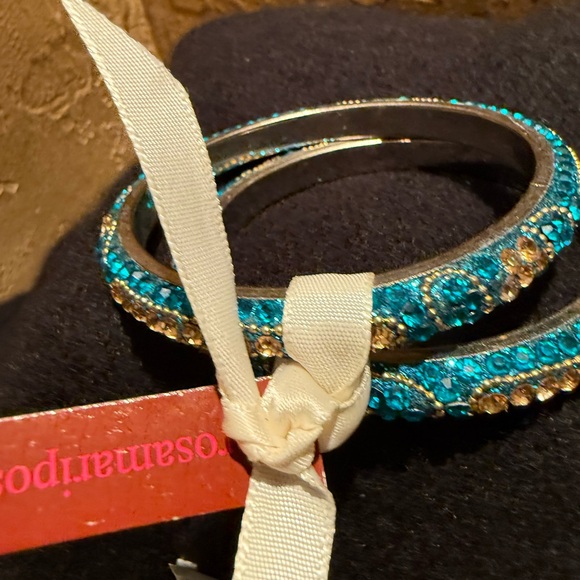 Turquoise crystal bracelets - Picture 6 of 10